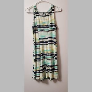 Lightweight Multicolored Midi Stretch Dress